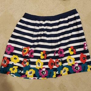 Floral Striped Banana Republic Skirt BNWT